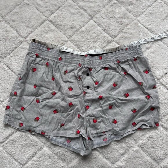 Victoria's Secret PINK | Gray French Fry Sleep Shorts | Size Medium - Picture 7 of 10